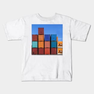 Colored Cargo Containers Kids T-Shirt
